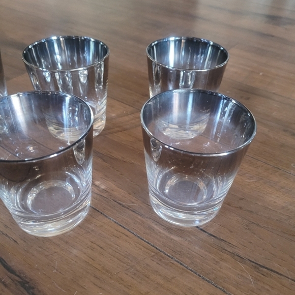 Vitreon Queens Luster MCM‎ Mercury Fade Old Fashion Glasses - Picture 3 of 3